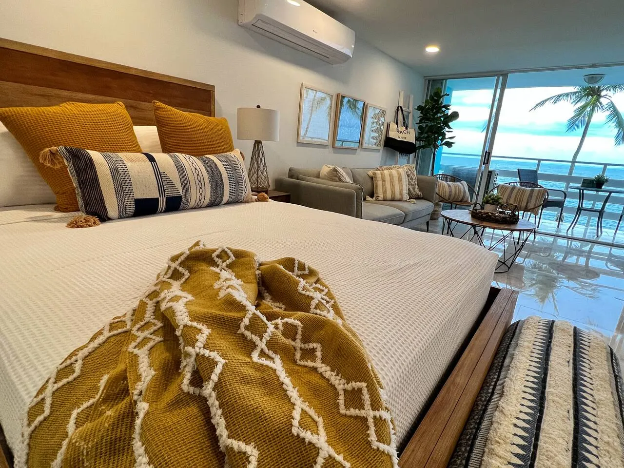 Comfortable queen bed